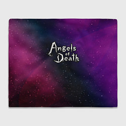 Плед флисовый Angels of Death gradient space, цвет: 3D-велсофт