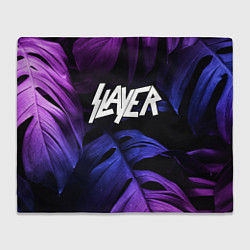 Плед Slayer neon monstera