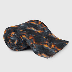 Плед флисовый Огненные волны - pattern, цвет: 3D-велсофт — фото 2