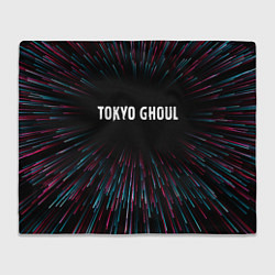 Плед флисовый Tokyo Ghoul infinity, цвет: 3D-велсофт