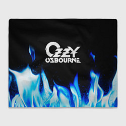 Плед Ozzy Osbourne blue fire