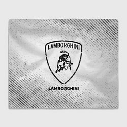 Плед Lamborghini с потертостями на светлом фоне