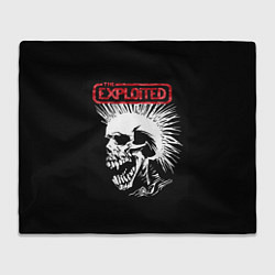 Плед флисовый Exploited - панк, цвет: 3D-велсофт