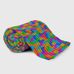 Плед флисовый Крупные блоки Тетрис, цвет: 3D-велсофт — фото 2