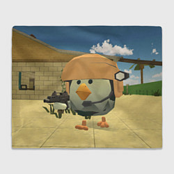 Плед флисовый Chicken Gun Крош, цвет: 3D-велсофт