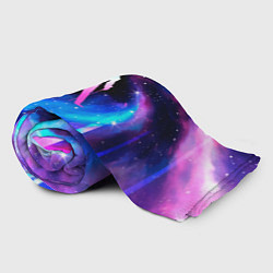 Плед флисовый Queen неоновый космос, цвет: 3D-велсофт — фото 2
