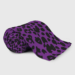 Плед флисовый Фиолетовый леопард, цвет: 3D-велсофт — фото 2