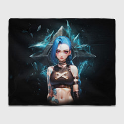 Плед флисовый Jinx arcane league of legends, цвет: 3D-велсофт