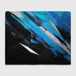 Плед Black blue white