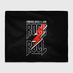 Плед флисовый Rock and Roll Forever, цвет: 3D-велсофт