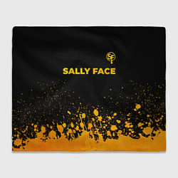 Плед Sally Face - gold gradient: символ сверху