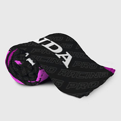 Плед флисовый Honda pro racing: надпись и символ, цвет: 3D-велсофт — фото 2