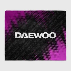 Плед флисовый Daewoo pro racing: надпись и символ, цвет: 3D-велсофт