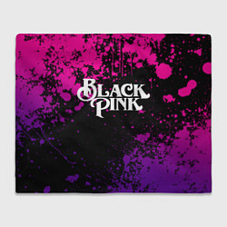 Плед флисовый Blackpink - neon, цвет: 3D-велсофт