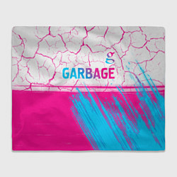 Плед Garbage neon gradient style: символ сверху