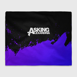 Плед Asking Alexandria purple grunge