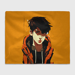 Плед Симпатичный парень аниме с челкой