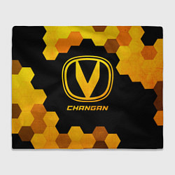 Плед флисовый Changan - gold gradient, цвет: 3D-велсофт