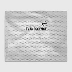 Плед флисовый Evanescence glitch на светлом фоне: символ сверху, цвет: 3D-велсофт