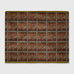 Плед флисовый Разноцветные мозаичные кубы, цвет: 3D-велсофт