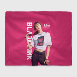 Плед флисовый Blackpink Beautiful Lisa, цвет: 3D-велсофт