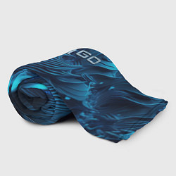 Плед флисовый CS GO ice logo, цвет: 3D-велсофт — фото 2