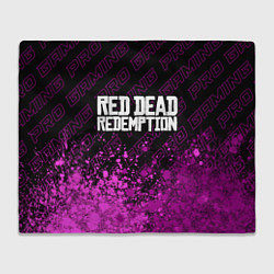 Плед флисовый Red Dead Redemption pro gaming: символ сверху, цвет: 3D-велсофт