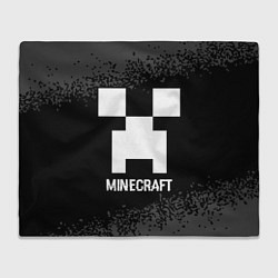 Плед Minecraft glitch на темном фоне