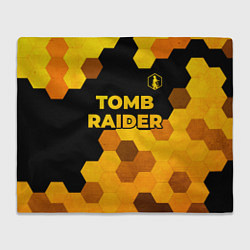 Плед Tomb Raider - gold gradient: символ сверху