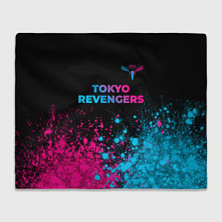 Плед Tokyo Revengers - neon gradient: символ сверху