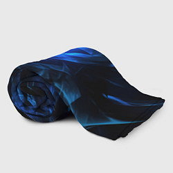 Плед флисовый Blue black background, цвет: 3D-велсофт — фото 2