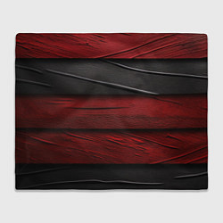 Плед флисовый Black red texture, цвет: 3D-велсофт