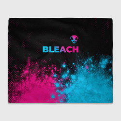 Плед флисовый Bleach - neon gradient: символ сверху, цвет: 3D-велсофт