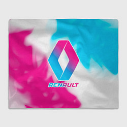 Плед Renault neon gradient style