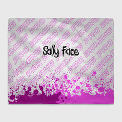 Плед флисовый Sally Face pro gaming: символ сверху, цвет: 3D-велсофт