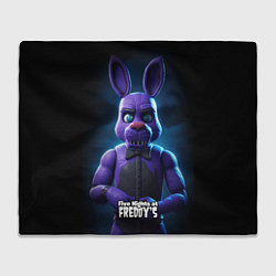 Плед флисовый Five Nights at Freddys Bonnie, цвет: 3D-велсофт