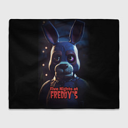 Плед флисовый Five Nights at Freddys Bonnie, цвет: 3D-велсофт