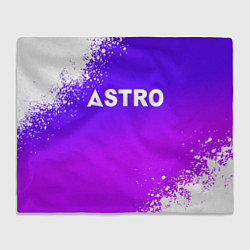 Плед флисовый Astro neon background, цвет: 3D-велсофт