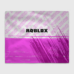Плед флисовый Roblox pro gaming: символ сверху, цвет: 3D-велсофт