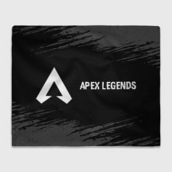 Плед флисовый Apex Legends glitch на темном фоне: надпись и симв, цвет: 3D-велсофт