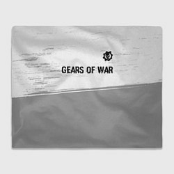 Плед Gears of War glitch на светлом фоне: символ сверху