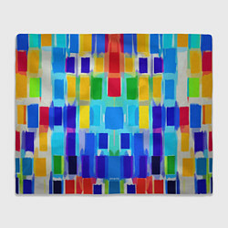 Плед флисовый Colorful strips - pop art - vogue, цвет: 3D-велсофт