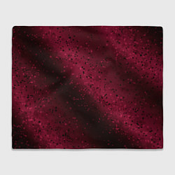 Плед флисовый Абстрактный чёрно-красный, цвет: 3D-велсофт