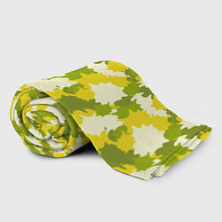 Плед флисовый Желто-зеленый камуфляж, цвет: 3D-велсофт — фото 2