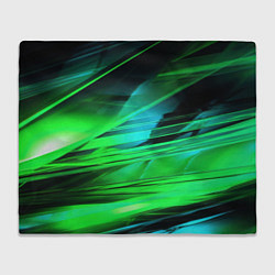 Плед флисовый Green light background, цвет: 3D-велсофт