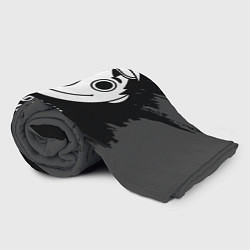 Плед флисовый Tomodachi Game glitch на темном фоне, цвет: 3D-велсофт — фото 2