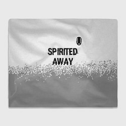 Плед флисовый Spirited Away glitch на светлом фоне: символ сверх, цвет: 3D-велсофт