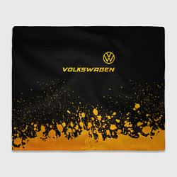 Плед Volkswagen - gold gradient: символ сверху