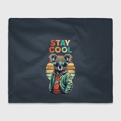 Плед флисовый Оставайся спокойным, цвет: 3D-велсофт