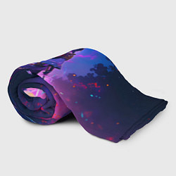 Плед флисовый Шогун Райден - Геншин Импакт, цвет: 3D-велсофт — фото 2